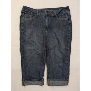 Riders by Lee Women Capri Jeans Size 14M Stretch Blue